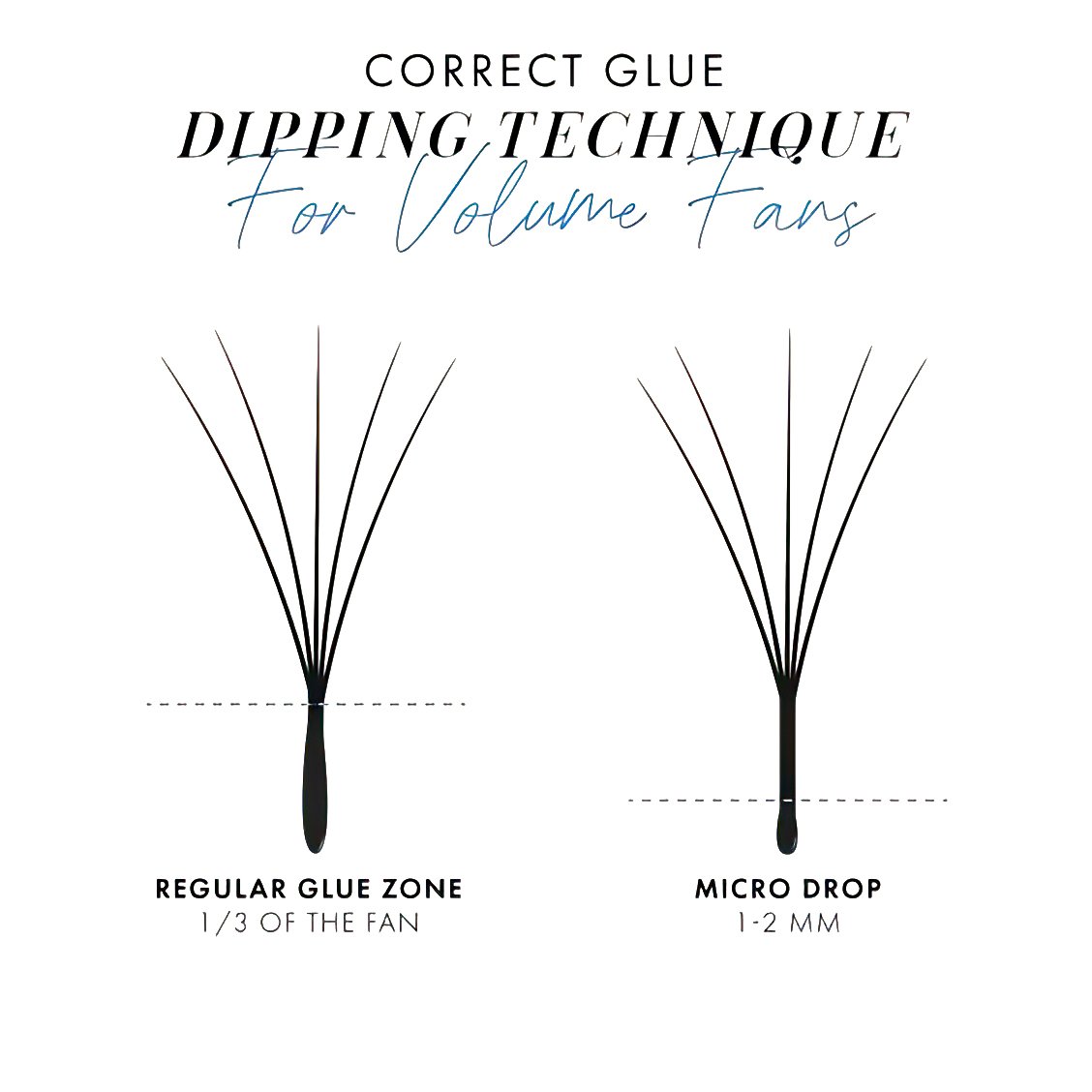 Set 6 ảnh Hướng dẫn nối mi Volume